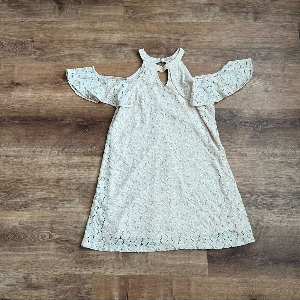 Light Pink Cold Shoulder Dress